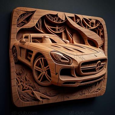3D мадэль Mercedes Benz SLS AMG (STL)